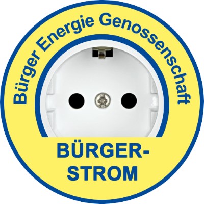 Logo Bürger-Strom BEG Freising mit Wind und Solarstrom aus dem Landkreis